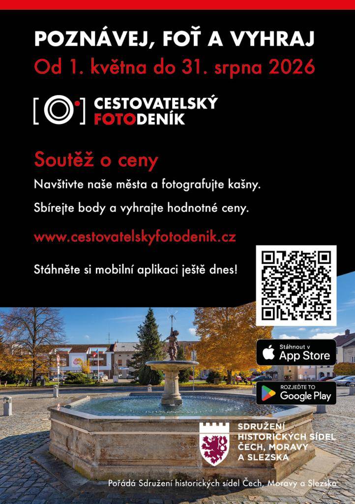 Navštivte česká města a fotografujte kašny. Sbírejte body a vyhrajte hodnotné ceny.