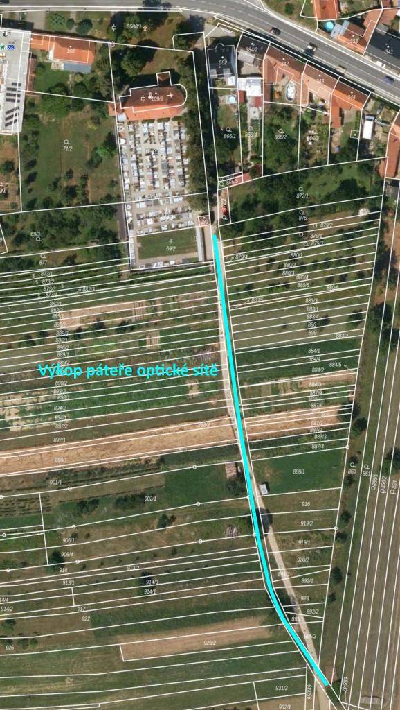 Společnost GT net s.r.o Kyjov informuje občany o plánovaných stavebních pracích spojených s budováním páteřní optické sítě, která do naší obce přinese moderní a rychlé internetové připojení.