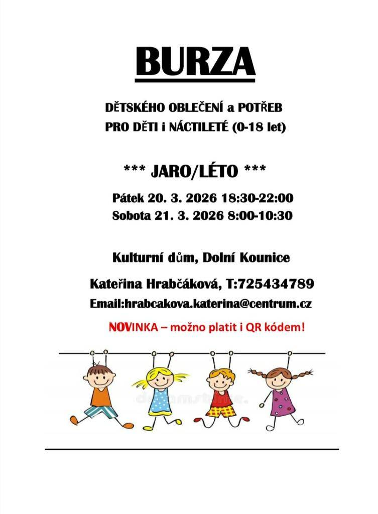 Burza dětského oblečení a potřeb (0-18 let)