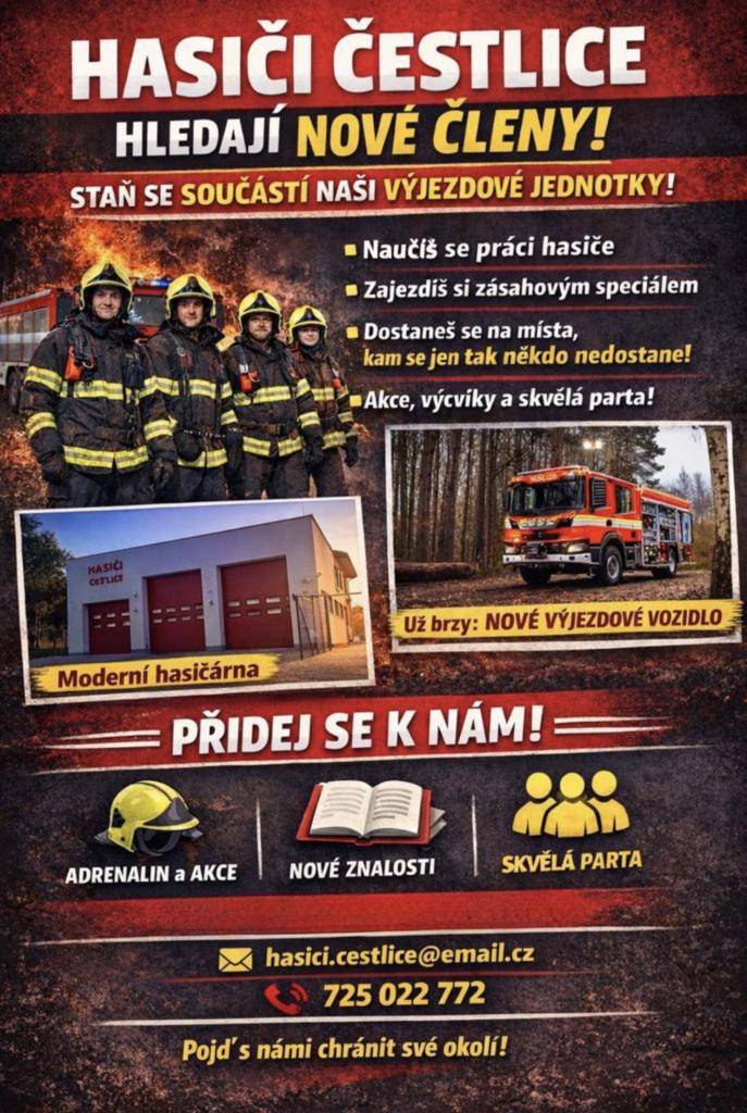 Staň se součástí naší výjezdové jednotky!!