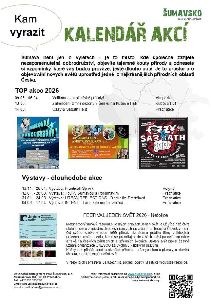 Kalendář akcí pro 11. týden 2026