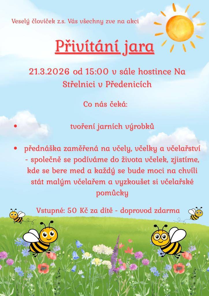 Tvoření jarních výrobků a přednáška zaměřená na včely a včelařství.