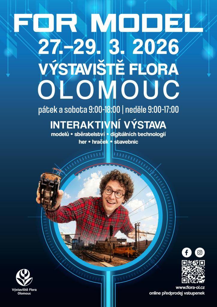 Od 27. do 29. března 2026 se na Výstavišti Flora v Olomouci koná výstava, která se zaměří na modely, sběratelství a digitální technologie. Návštěvníci budou mít možnost prozkoumat různé hry, hračky a stavebnice v příjemném prostředí.