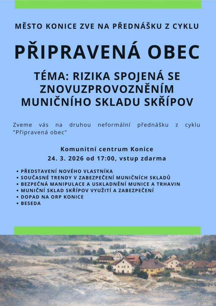 Komunitní centrum Konice  24. 3. 2026 od 17:00, vstup zdarma