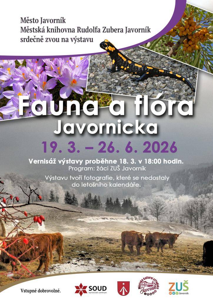 Město Javorník a Městská knihovna RZ Javorník srdečně zvou na výstavu.