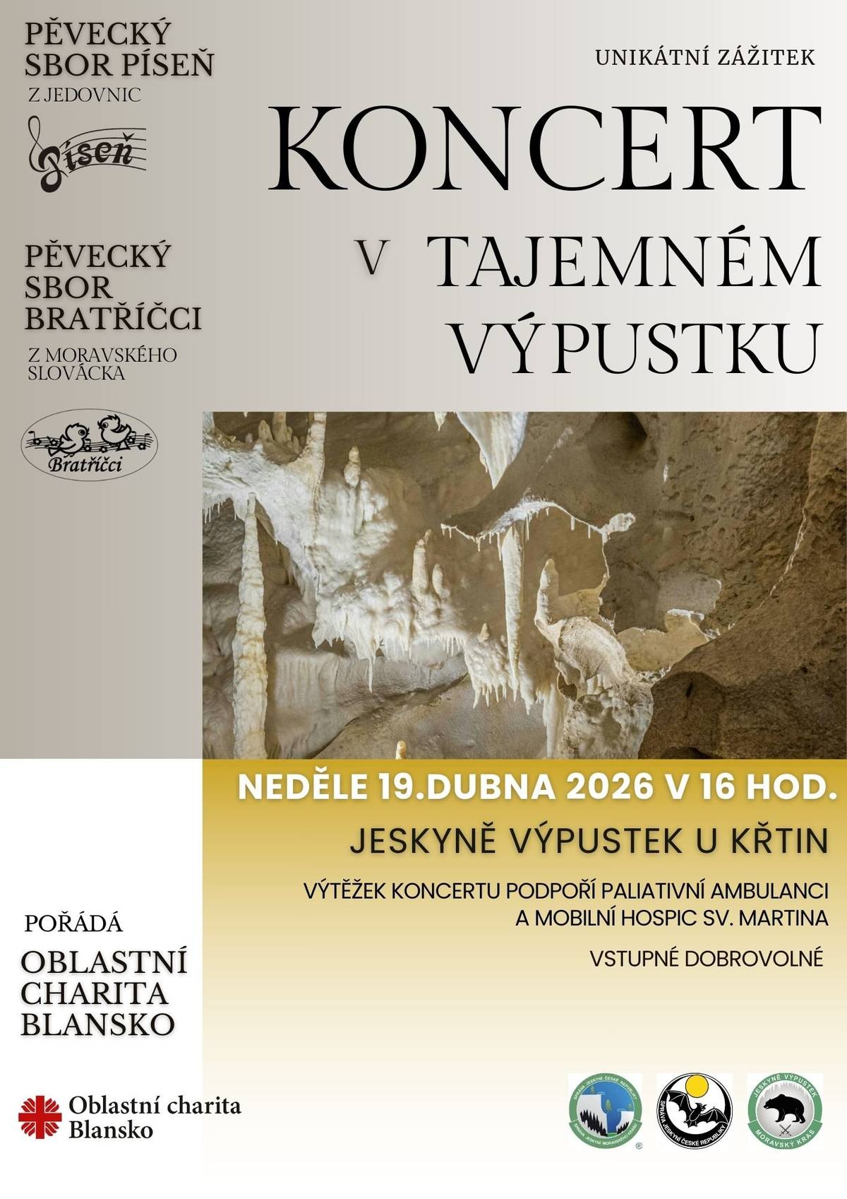 Koncert v jeskyni Výpustek