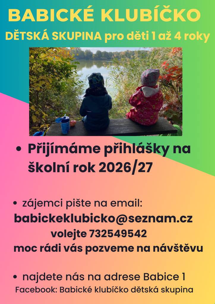 přijímá přihlášky na školní rok 2026/2027