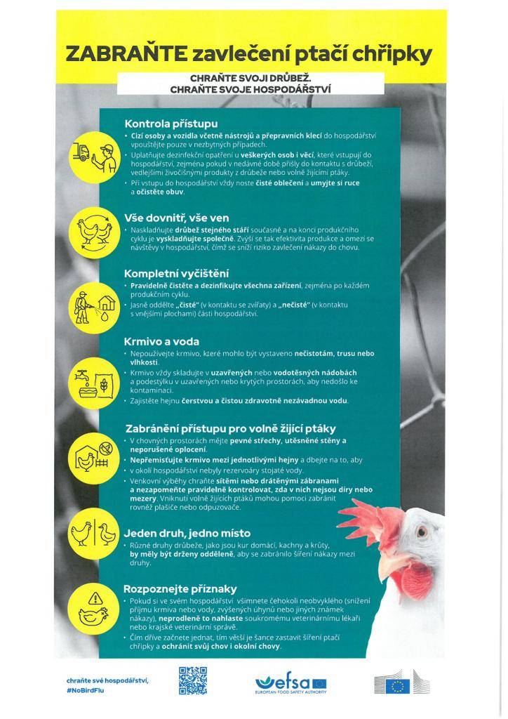 Preventivní opatření jsou stejná jako u ptačí chřipky!!!  (viz letáky)