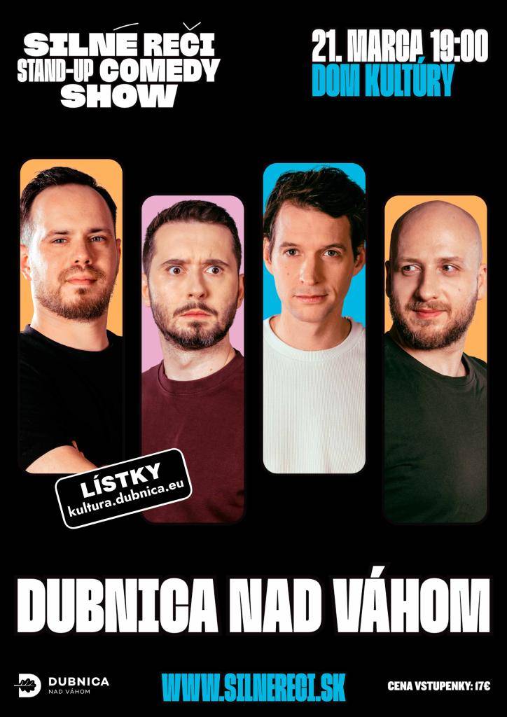 Zvieratká vyliezajú z brlohov a komici z backstageu, pretože sa blíži jar. Počasie však stále dokáže laškovne poštipkať aj fúzatejšie telá, a preto vám ideme zakúriť, ako inak - smiechom. Najsilnejšia stand-up comedy banda vyráža do nášho mesta s tými najhorúcejšími vtipmi!