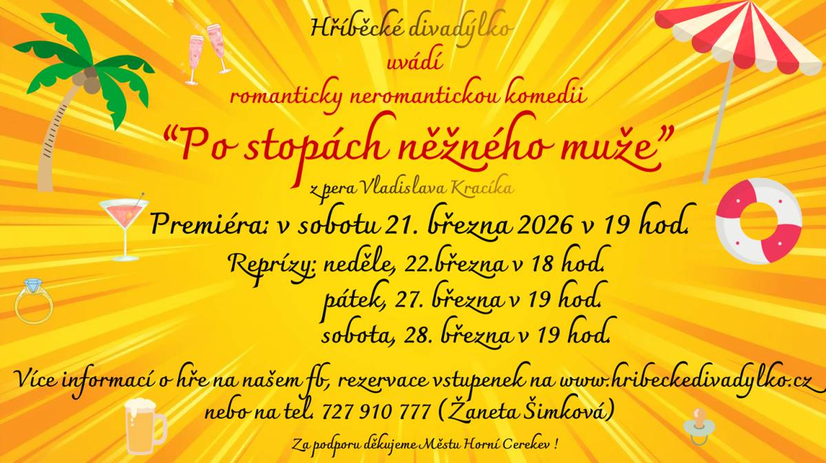 Hříběcké divadýlko uvádí romanticky neromantickou komedii.