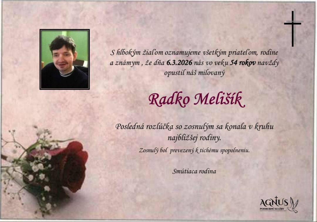Melišík Radko- marec 2026