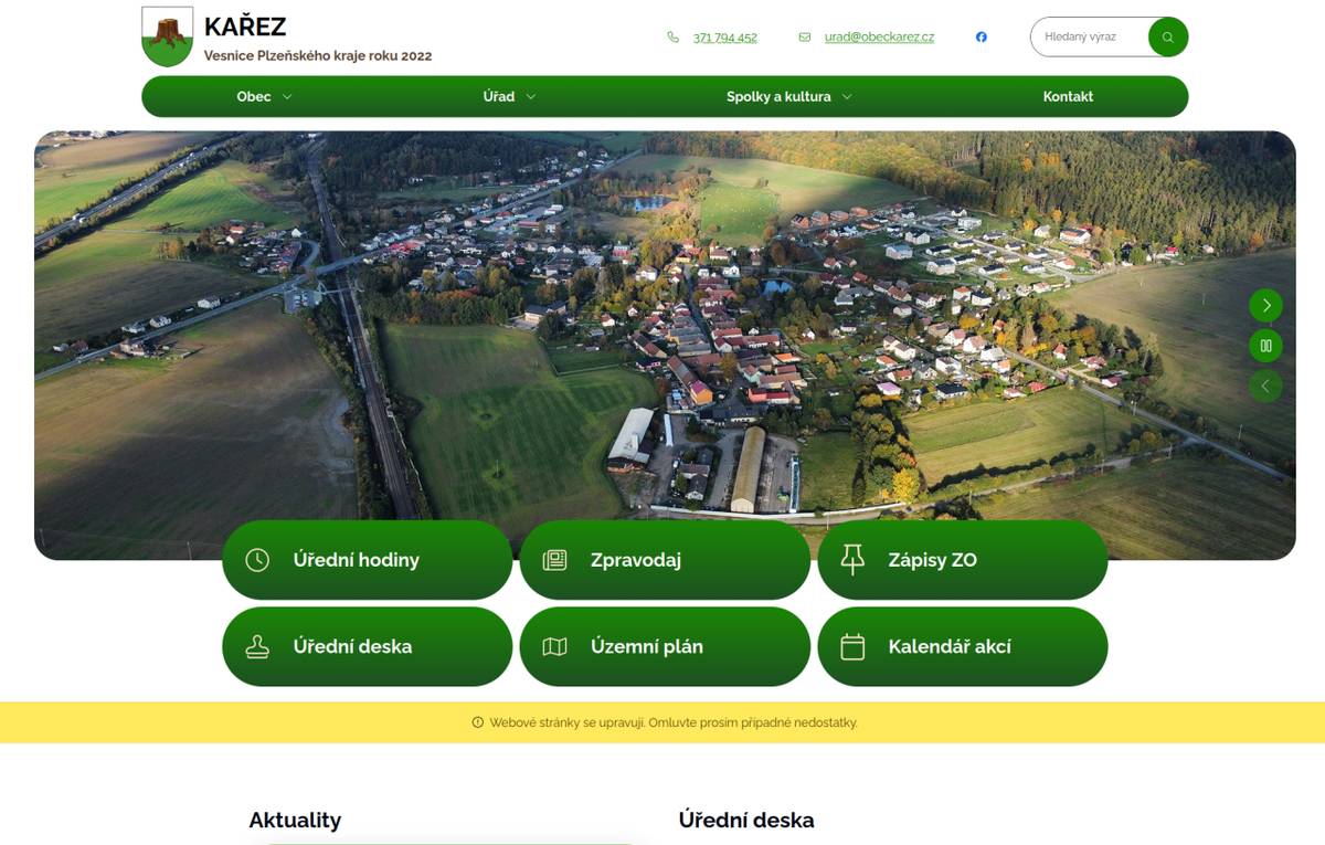 Hlavním cílem úprav je především lepší přehlednost při přístupu z mobilních telefonů a tabletů, modernější grafické zpracování a také rychlé odkazy na nejčastěji vyhledávané informace a služby.