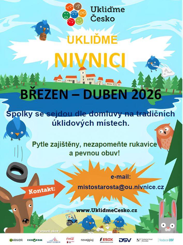 Tradiční úklidová akce proběhne v březnu a dubnu.