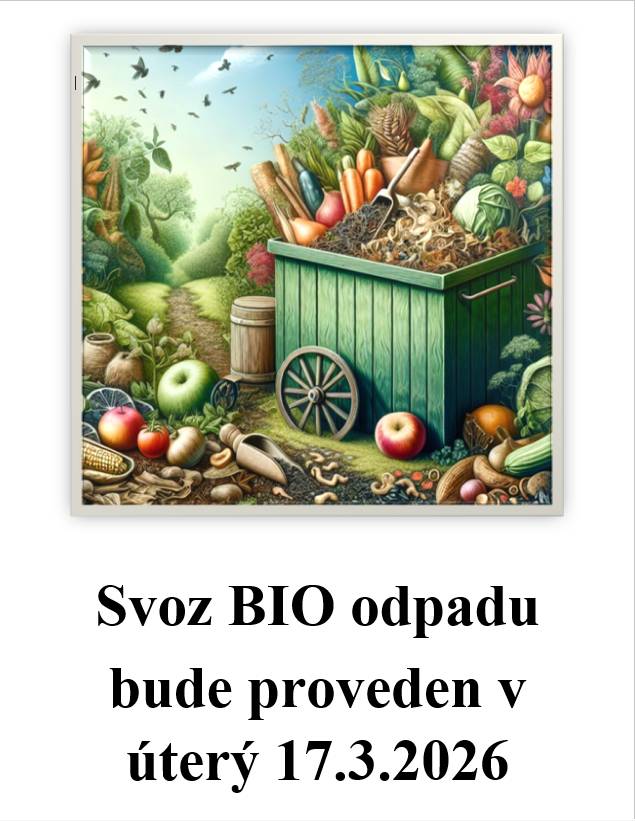 Svoz BIO bude proveden v úterý 17.3.2026.