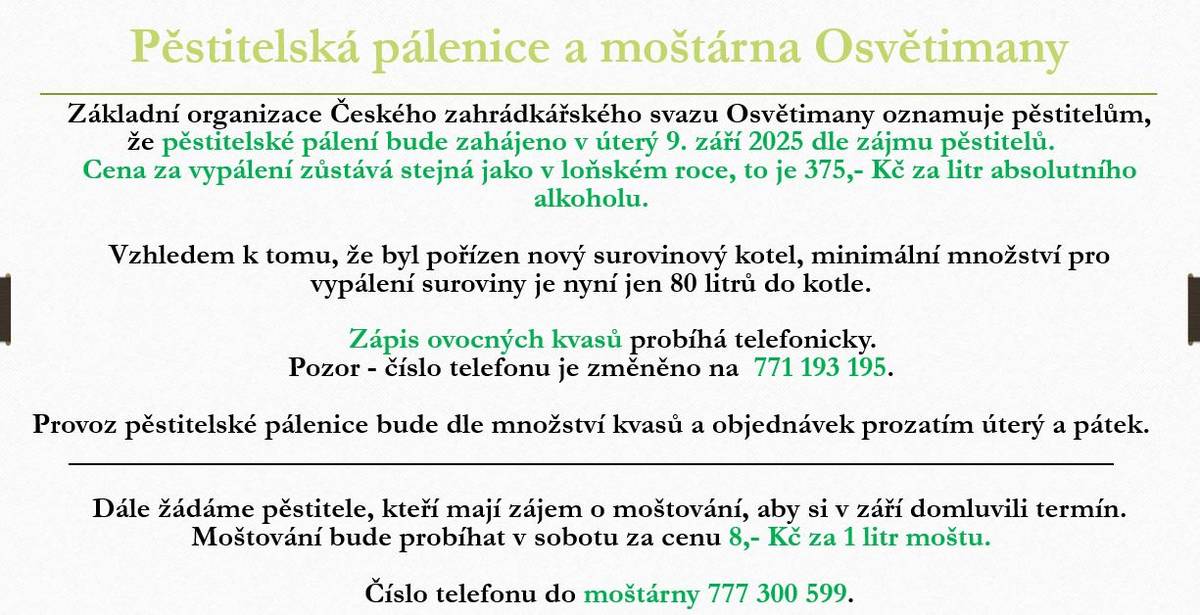 Pěstitelská pálenice a moštárna Osvětimany