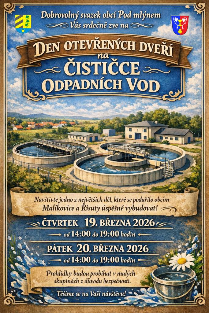 Den otevřených dveří čistička odpadních vod - Řisuty
