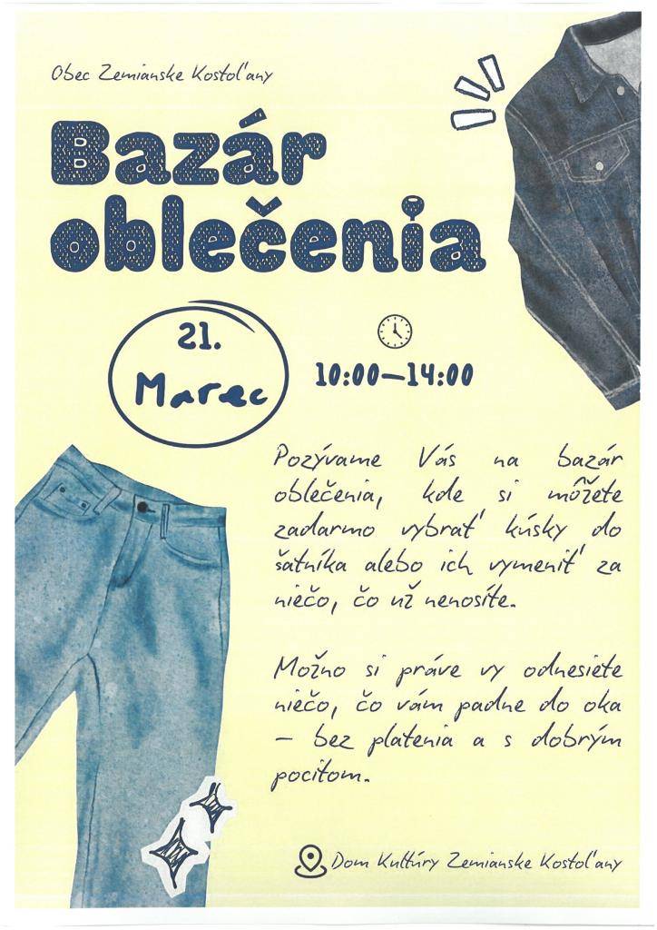 Každý kus oblečenia, ktorý sa znovu využije, znamená menej odpadu a menej zbytočnej výroby.