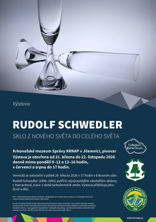 Rudolf Schwedler (1896-1981) patřil k nejvýraznějším návrhářům sklárny v Harrachově, navíc v době turbulentních změn. Výstava přibližuje jeho život a dílo.
