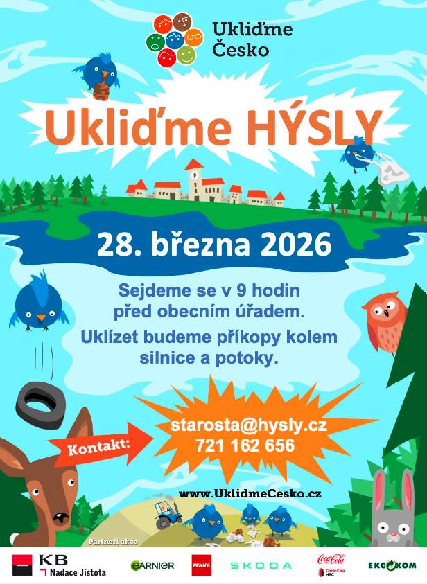 Sraz u Obecního úřadu v 9:00 hod.