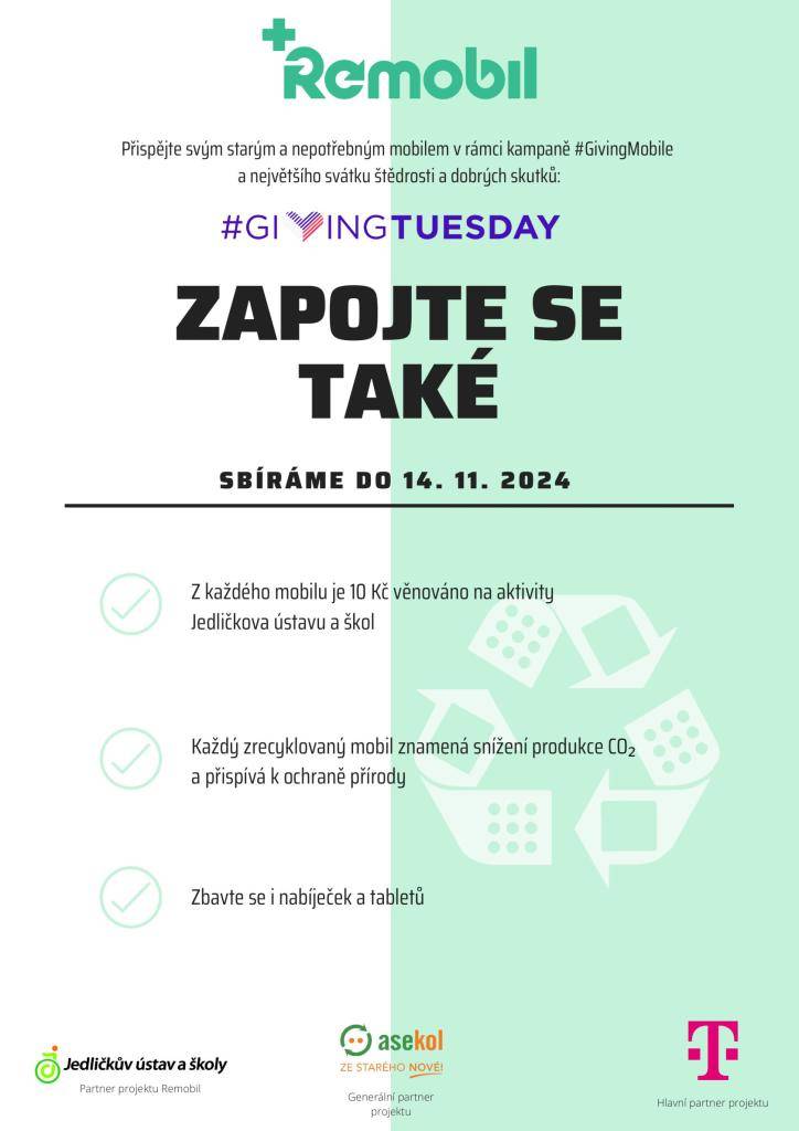 Neziskový projekt sběru nepotřebných mobilních telefonů.    Zbavte se svého nepotřebného mobilního telefonu v rámci projektu REMOBIL.    Můžete tak opravdu pomoci!