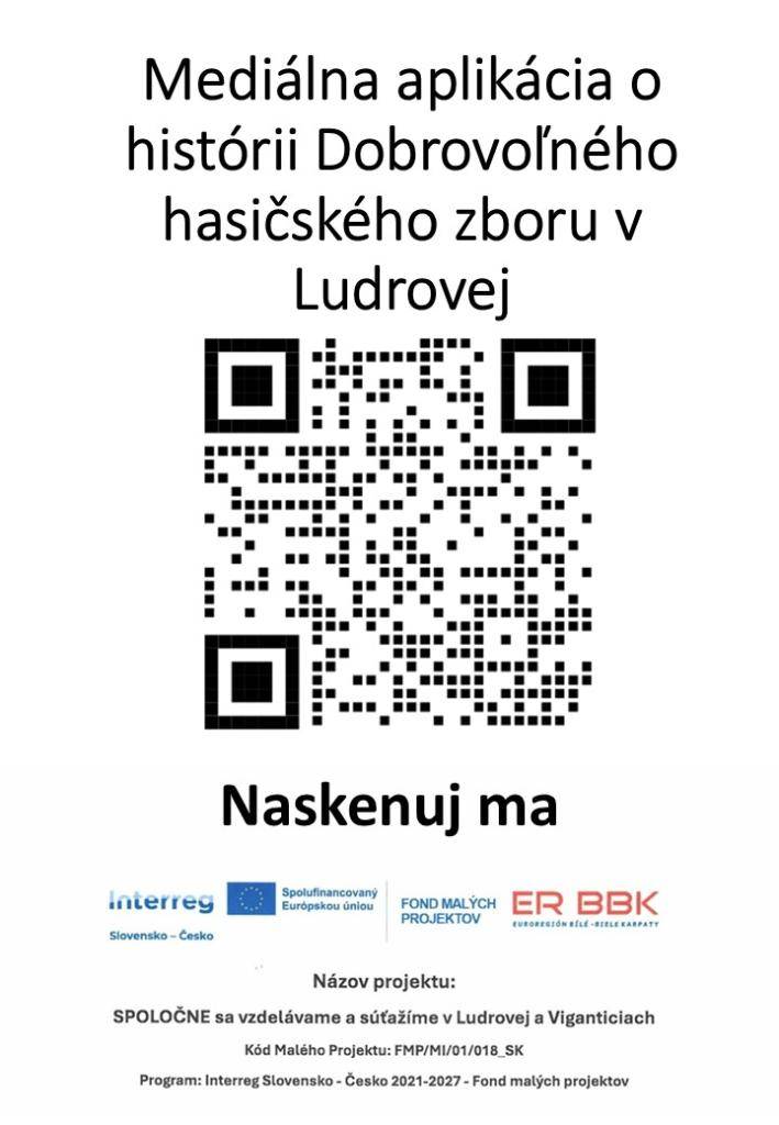 QR kód o histórii DHZ Ludrová
