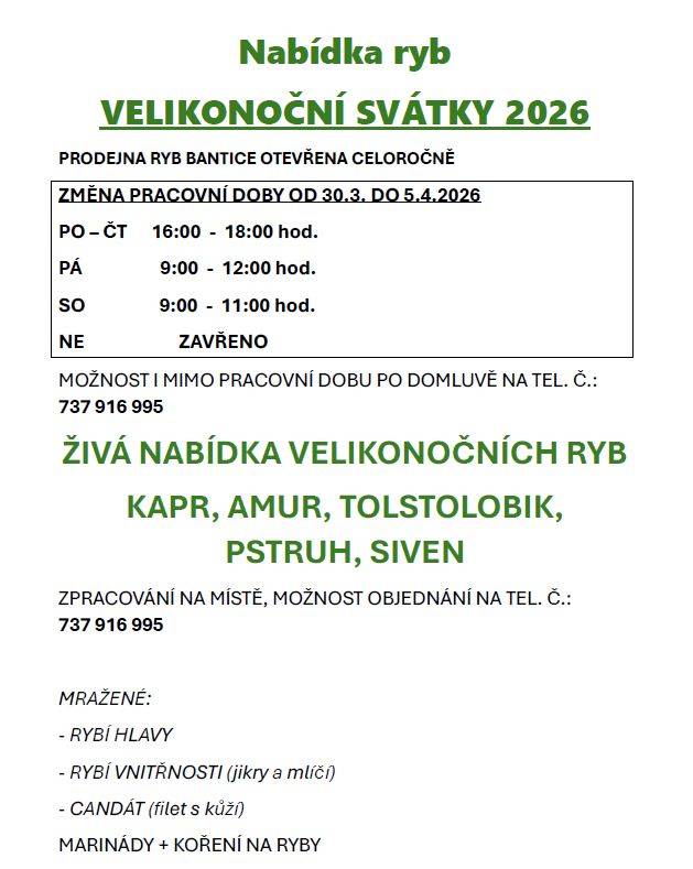 Prodejna ryb Bantice