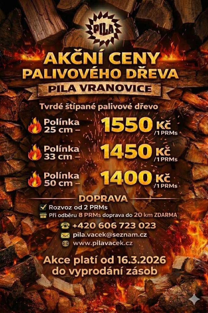 dle přiloženého letáku.