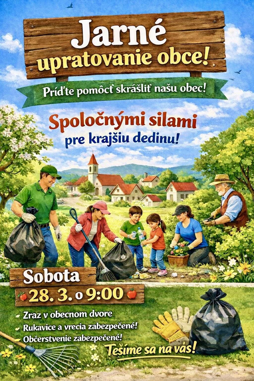 Obec Jablonka pozýva všetkých obyvateľov a dobrovoľníkov na spoločnú brigádu zameranú na skrášlenie a vyčistenie našej obce po zimnom období. Cieľom je spoločnými silami prispieť k čistejšiemu a krajšiemu prostrediu v našej obci. Radi privítame všetkých, ktorí majú chuť pomôcť a stráviť príjemné dopoludnie pri užitočnej práci. Termín konania Sobota 28. marca o 9:00 hod. Miesto stretnutia Obecný dvor – obec Jablonka Organizačné informácie  • vrecia na odpad budú zabezpečené  • pre účastníkov bude pripravené občerstvenie Tešíme sa na vašu účasť a veríme, že spoločnými silami prispejeme ku krajšej obci Jablonka.