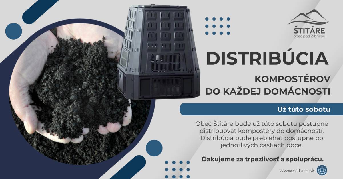 Distribúcia kompostérov do domácností.