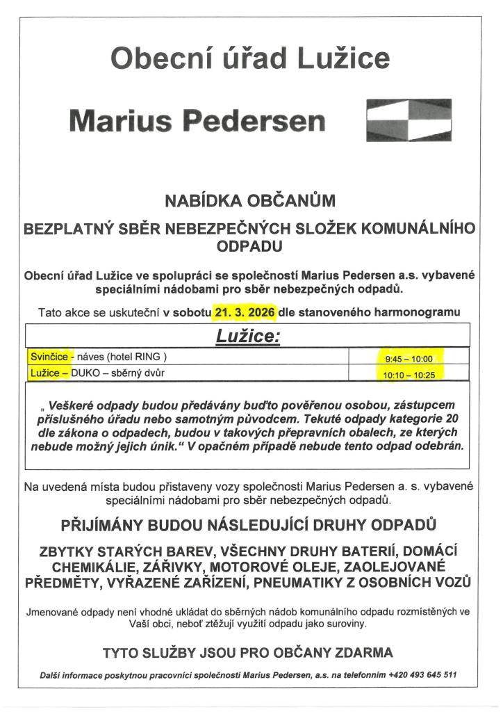 v sobotu dne 21. 3. 2026