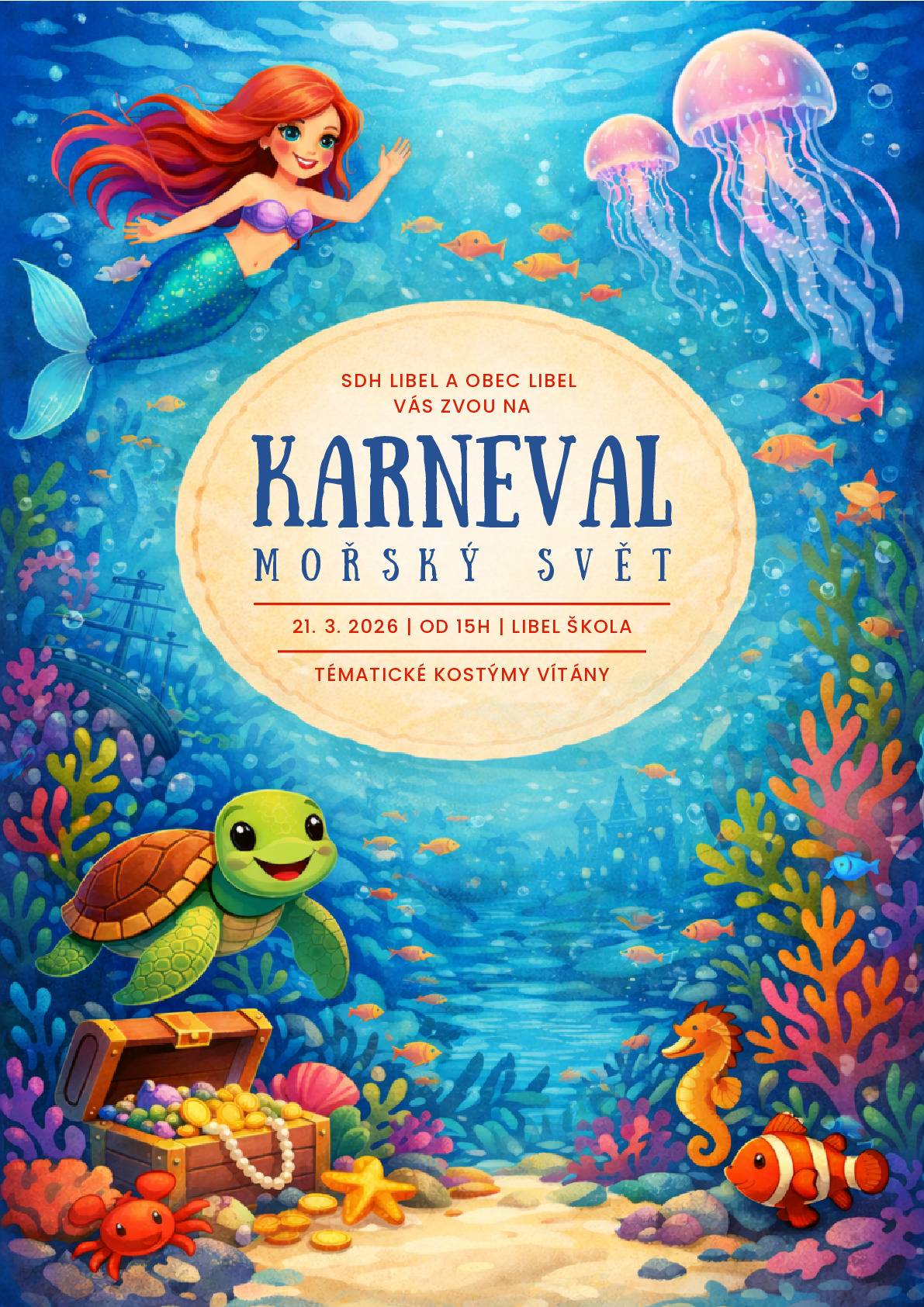 21.3.2026 Dětský karneval Libel od 15 hodin na téma Mořský svět na sále v bývalé škole. 28.-30.3.2026 Vítání jara Častolovice vždy mezi 9 - 17 hodin, zahrádkáři zvou do klubovny na sokolské zahradě na výstavu prací dětí z okresní floristické soutěže, prodej floristických výrobků, občerstvení zajištěno, vstupné dobrovolné.