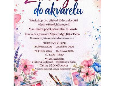 Workshop pro děti od 10 let a dospělé všech věkových kategorií, termíny kurzu: 24.3, 28.4., 19.5., 16.6.2026