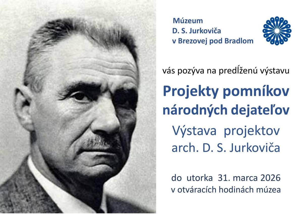 Výstava bude prístupná v Múzeu D. S. Jurkoviča v Brezovej pod Bradlom do 31. marca 2026 v otváracích hodinách múzea.