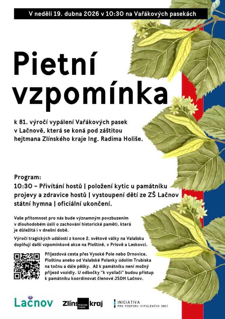 Dne 19.4.2026 v 10:30 h. na Vařákových pasekách.