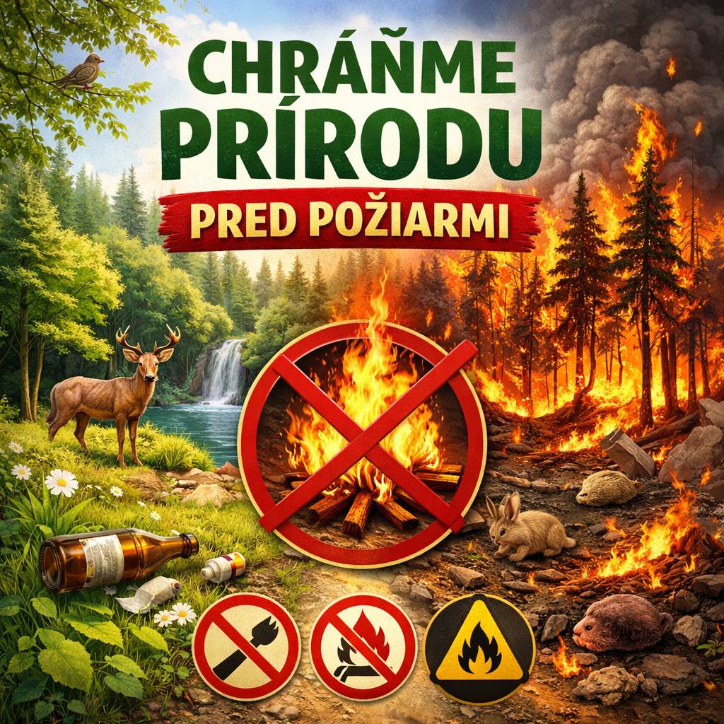 Vážení občania, s príchodom jarných mesiacov sa začína obdobie zvýšeného nebezpečenstva vzniku požiarov v prírode, na lúkach, v záhradách a v lesoch.