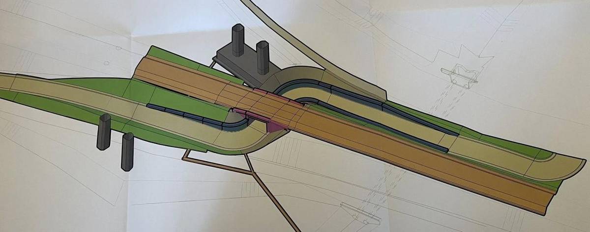 Nová varianta podchodu mezi Nýřanami a Tlučnou.