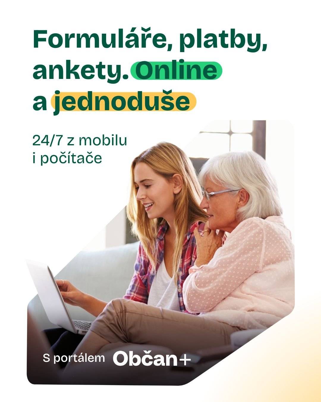 Náš úřad zavádí online portál Občan+, díky kterému si vyřídíte úřední záležitosti pohodlně z domova 🛋️. Umožňuje online vyřízení životních situací, žádostí a formulářů, obsahuje systém pro úhradu poplatků i přehledný informační rozcestník.   ⏰ Kdykoli. 📱 Z mobilu, počítače nebo tabletu. 🔐 Bezpečně a jednoduše. 🚫 Není třeba nic instalovat.   👉 Portál najdete přímo na webu naší obce: Obec Beřovice - Oficiální stránky obce Beřovice