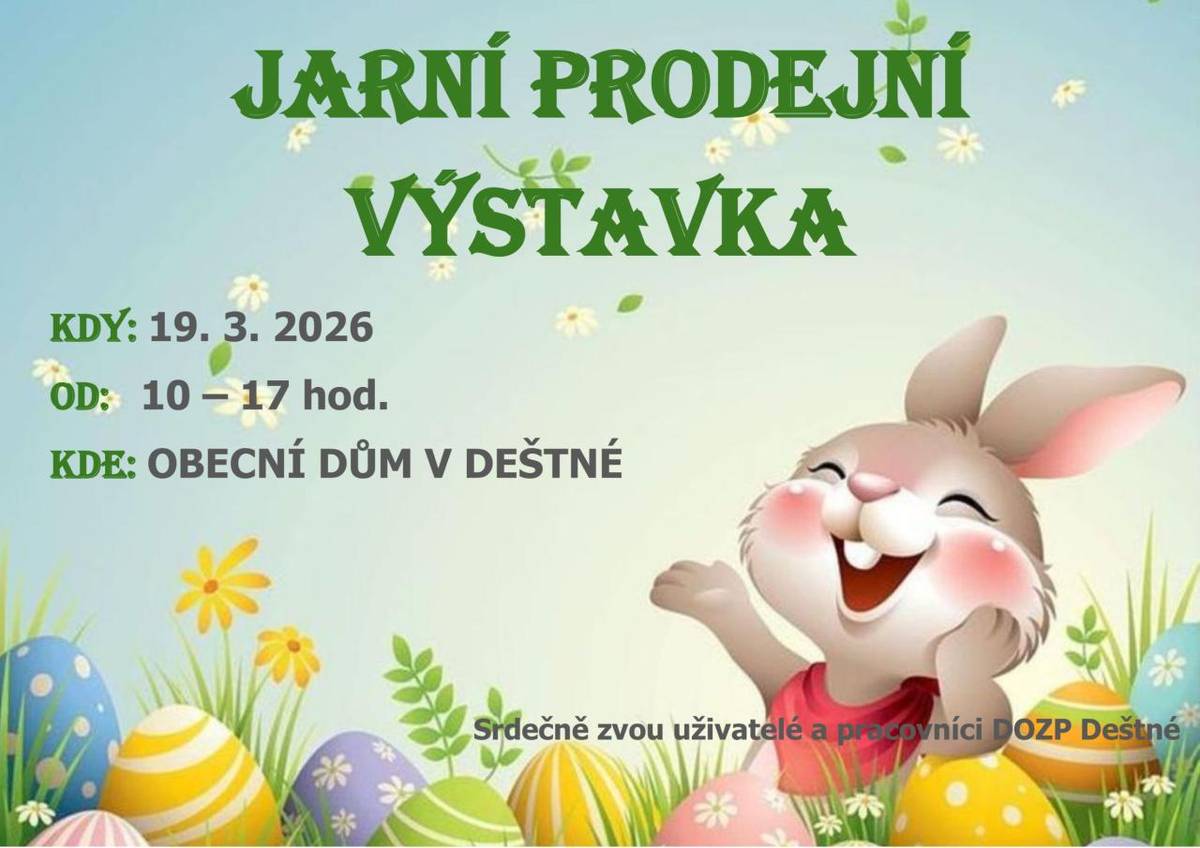 Jarní prodejní výstavka v Deštné - 19. 3. 2026