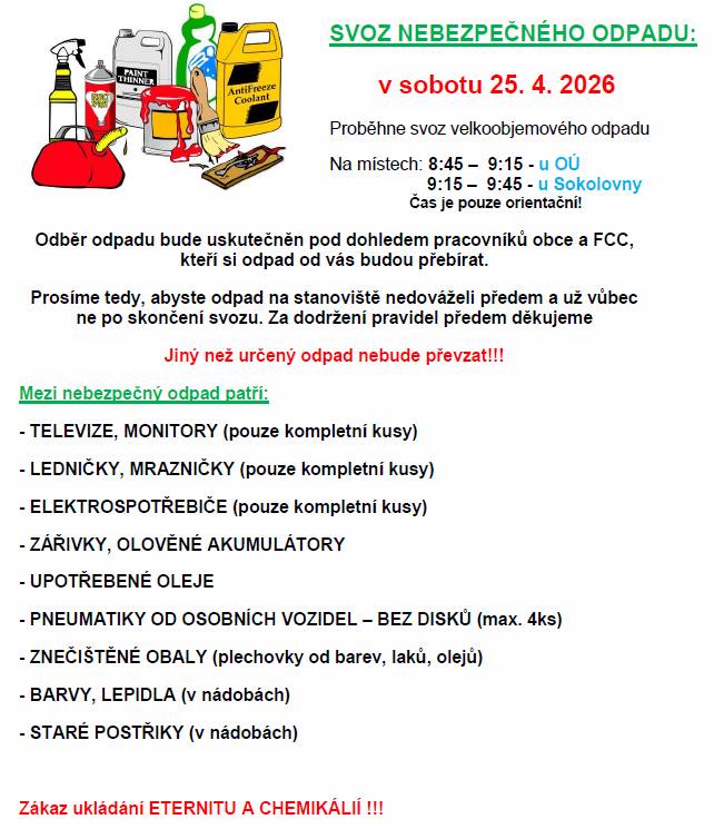proběhne v sobotu 25. 4. 2026