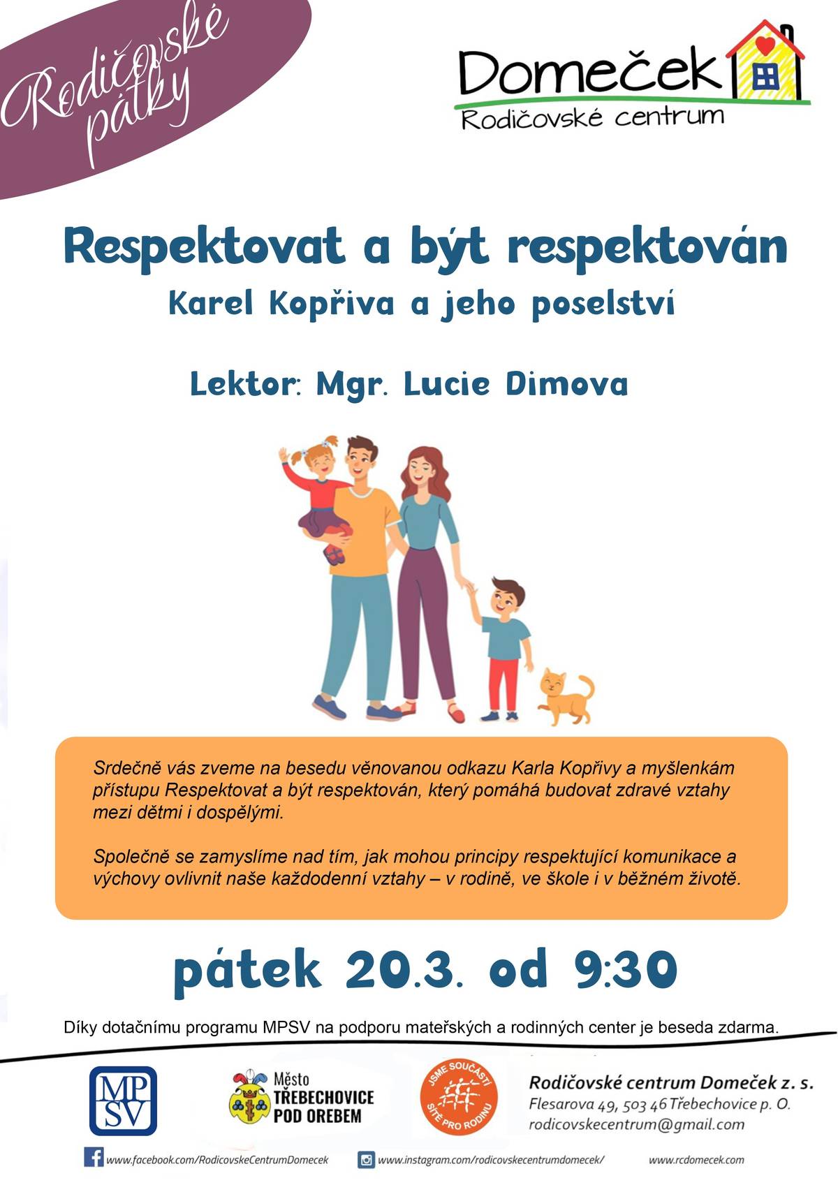 Beseda v RC Domeček