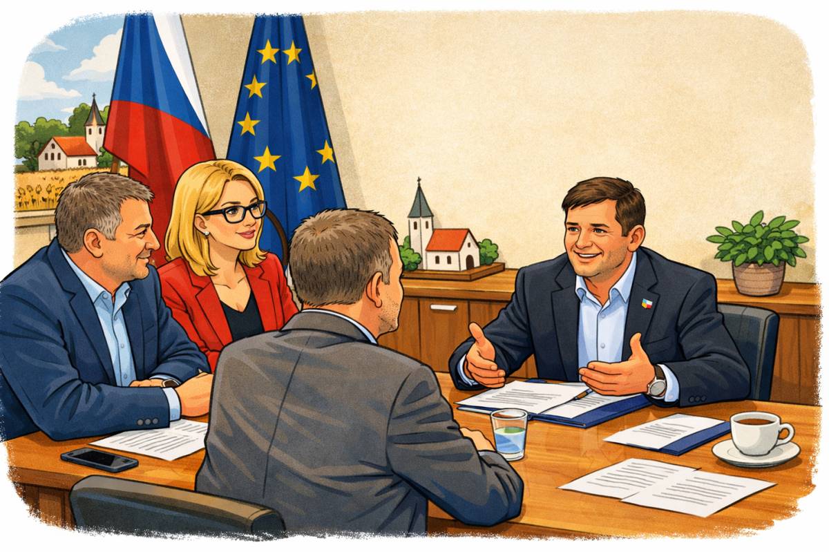 Pracovní jednání s členem Poslanecké sněmovny Parlamentu České republiky.