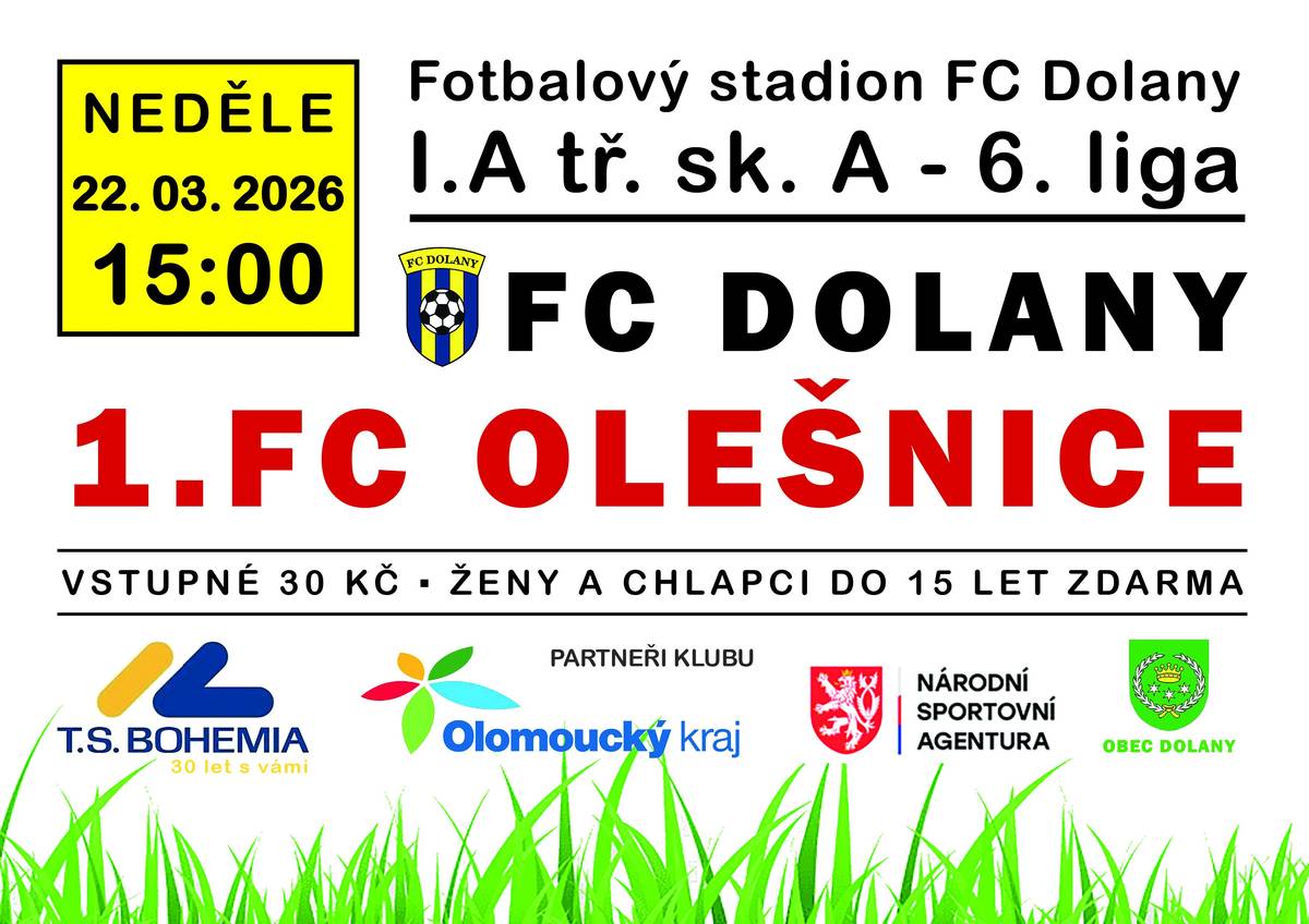 ⚽neděle 22. března od 15 hodi