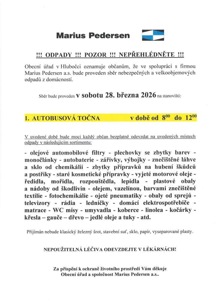 28. 3. 2026   8:00 do 12:00 hod.