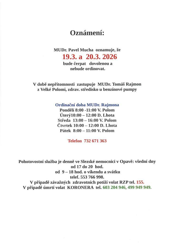 19. 3. a 20. 3. 2026