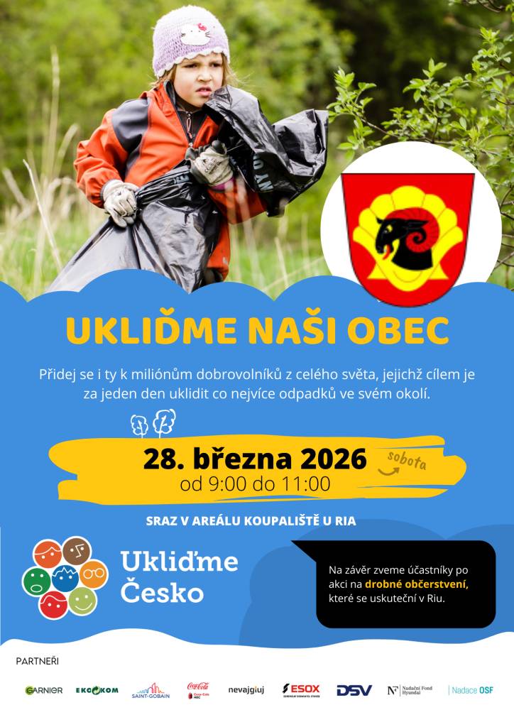 Ukliďme Česko - ukliďme Želetice - 28.3.2026