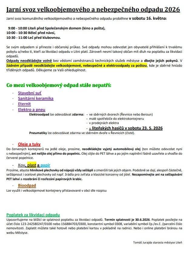 Detailní informace v přiloženém letáčku níže.