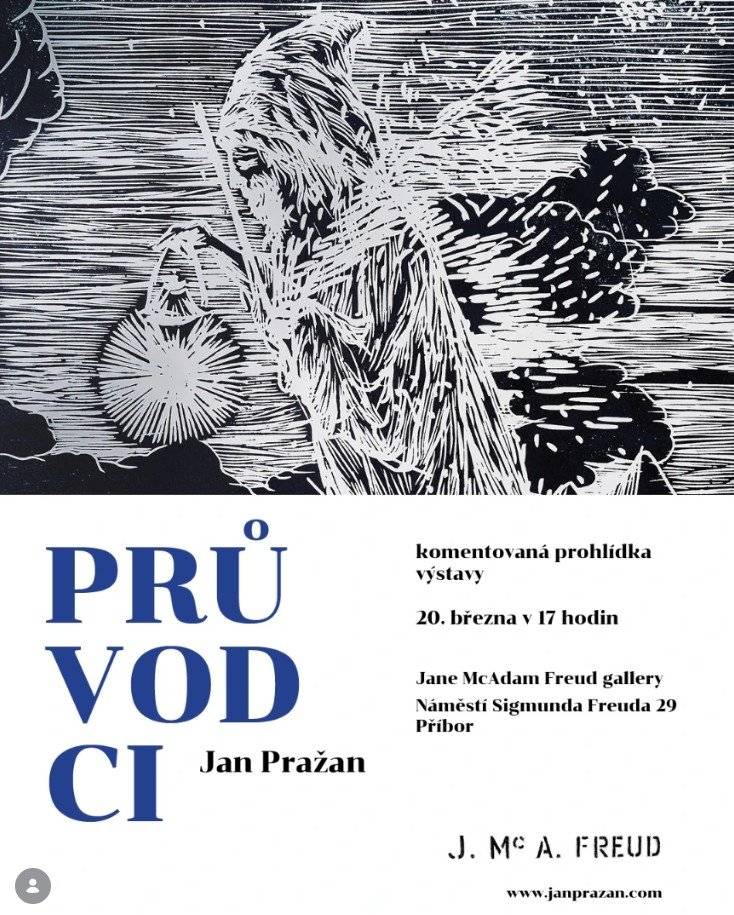 Komentovaná prohlídka současné expozice Průvodci v Jane McAdam Freud Gallery již tento pátek.     Přijďte si užít inspirativní setkání s uměním a nahlédnout do světa současné tvorby.