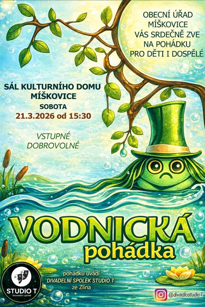 Datum: sobota 21. 3. 2026 od 15:30  Kde: Sál KD Míškovice