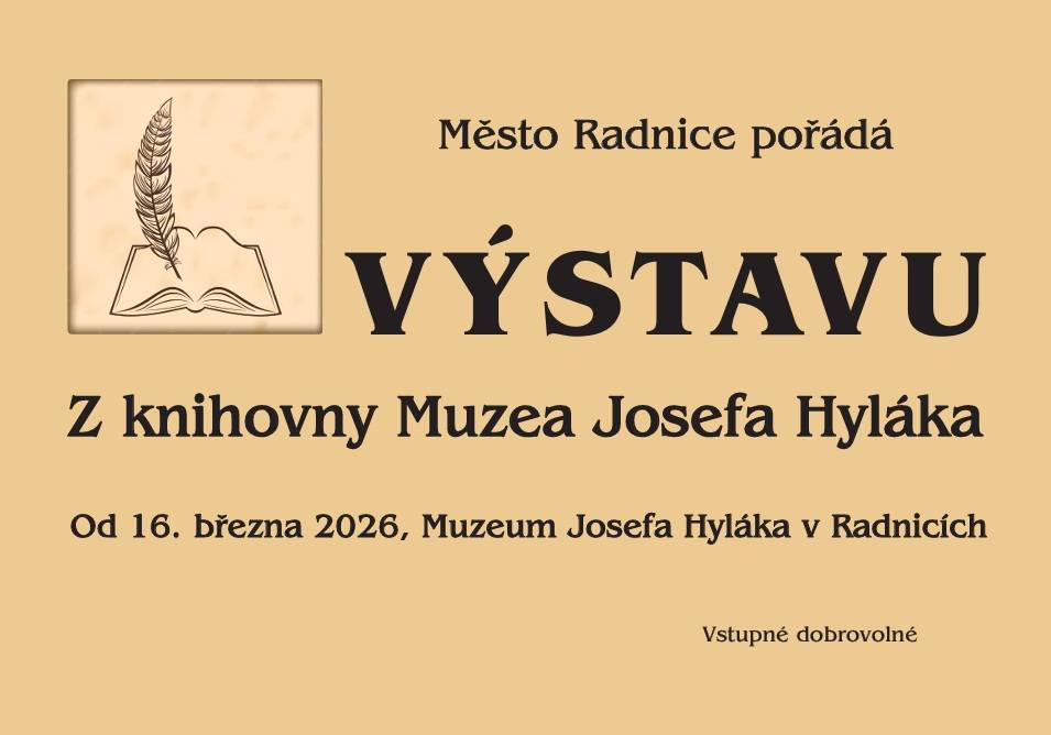 Přijďte se podívat na výstavu „Z knihovny Muzea Josefa Hyláka“, kterou pro vás připravilo město Radnice.