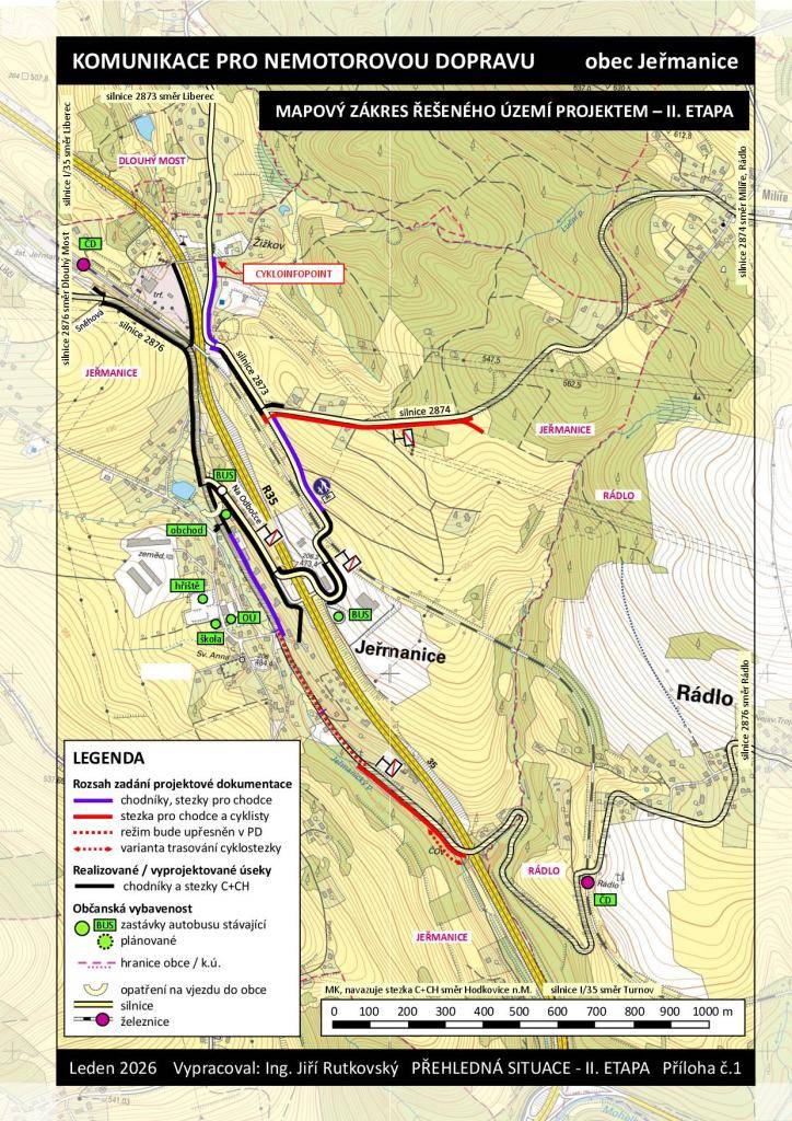 Na prvním zasedání roku 2026 schválilo zastupitelstvo koncept nemotorové dopravy. Ten doplní chybějící úseky stezek a chodníků podél krajských komunikací a propojí Horní Podhájí, Milířskou ulici a centrum obce. Část tras je již vyprojektována. Obec podala žádost o dotaci na zpracování PD.